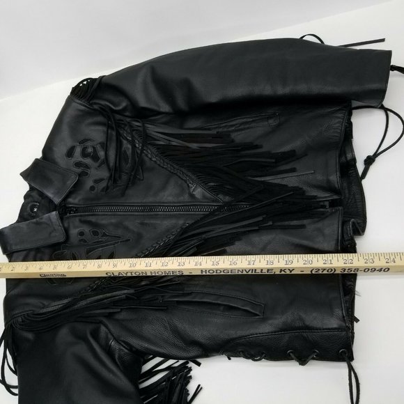 Hudson Leather Corset Motorcycle Jacket Medium - Picture 11 of 12